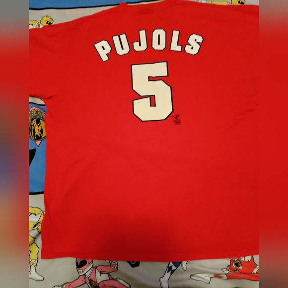 Albert Pujols Shirt St Louis Cardinal 2004 T-shirt X-Large Red - Picture 6 of 6